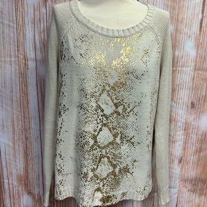 a.n.a. Gold Foil Printed Sweater‎